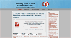 Desktop Screenshot of cornadofinques.com