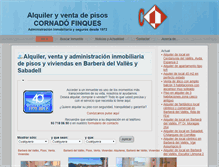 Tablet Screenshot of cornadofinques.com